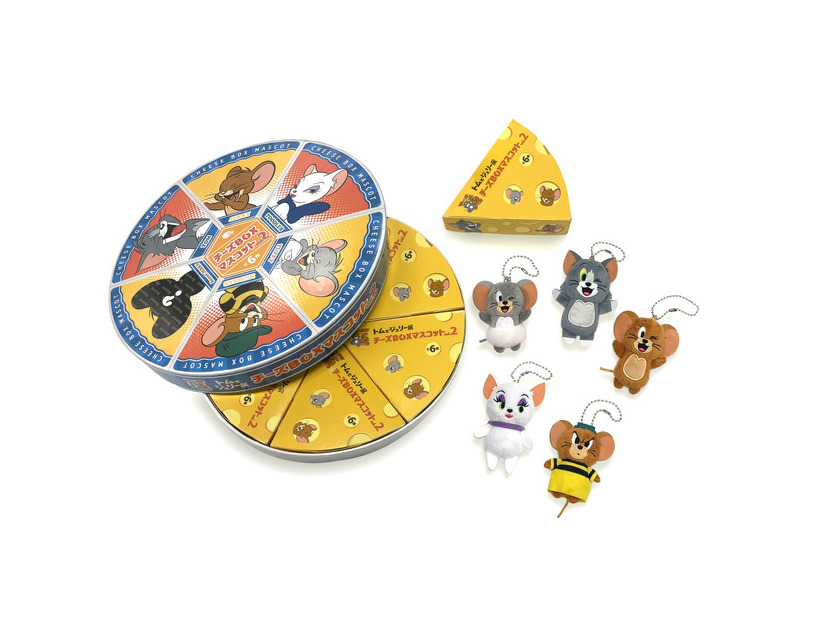 【限定】トムとジェリー85周年記念展 トレーディングチーズBOXマスコットvol.2(全6種）BOX付き_1,100円(税込)、6,600円(税込)