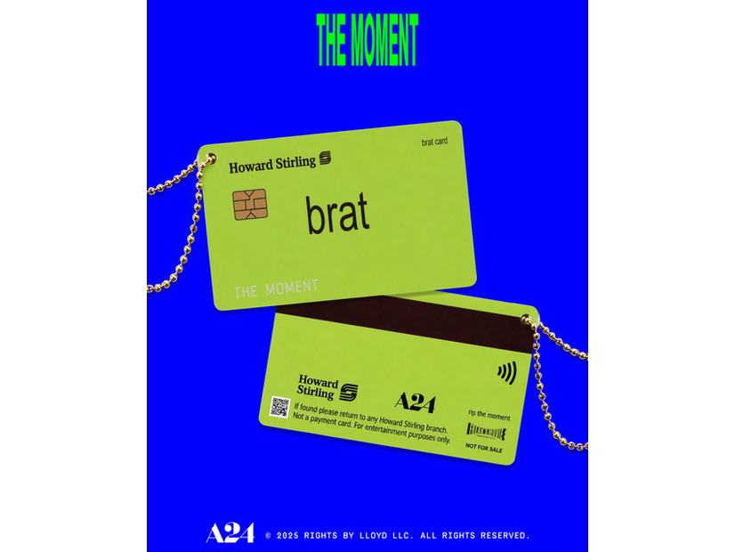 先着購入特典としてクレジットカード風“brat card”型キーチェーン