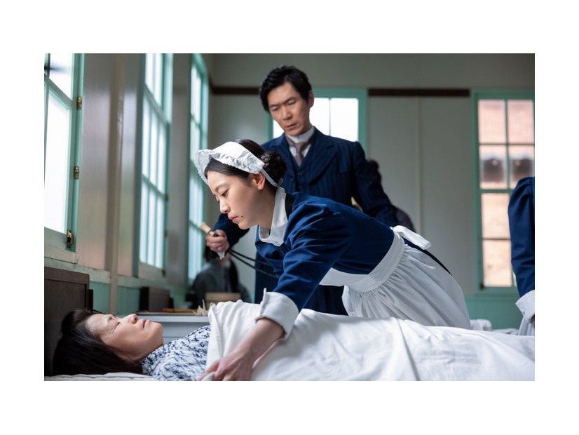 宮地雅子、中井友望、金井勇太「風、薫る」第46話（C）NHK