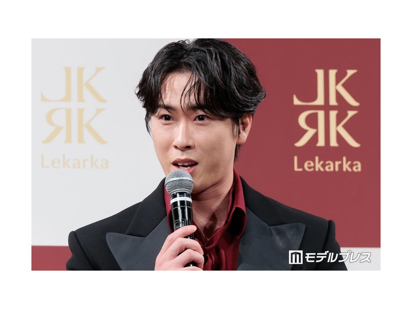 アンバサダー就任発表会に出席した宮舘涼太（C）モデルプレス