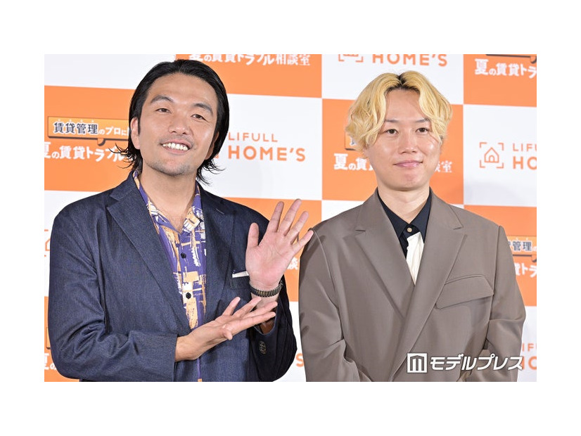 LIFULL HOMEʼS「賃貸管理のプロに聞く︕夏の賃貸トラブル相談室」発表会に登場した盛山晋太郎、リリー（C）モデルプレス