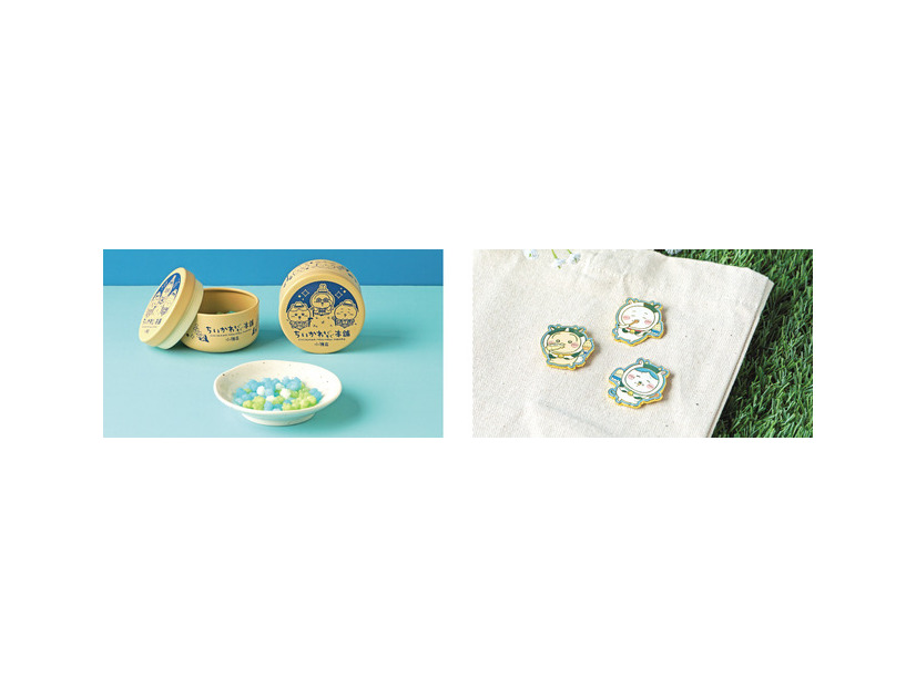 金平糖　810円(税込)　コレクションピンバッジ(全3種)各770円(税込)