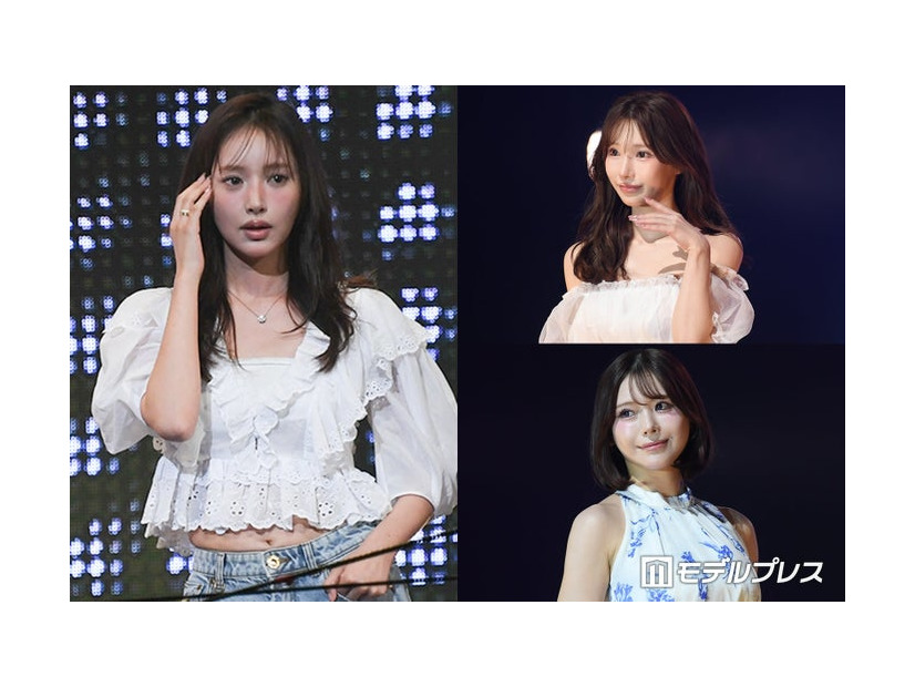 （左から時計回りに）きほ、める、あいり（C）モデルプレス