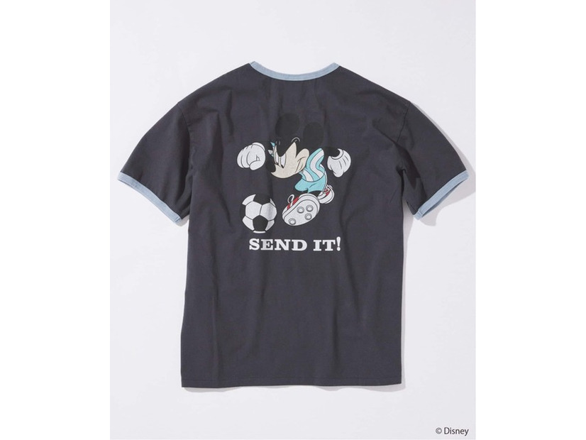 MICKEY MOUSE / ミッキー マウス 別注 サッカー プリント Tシャツ ©Disney