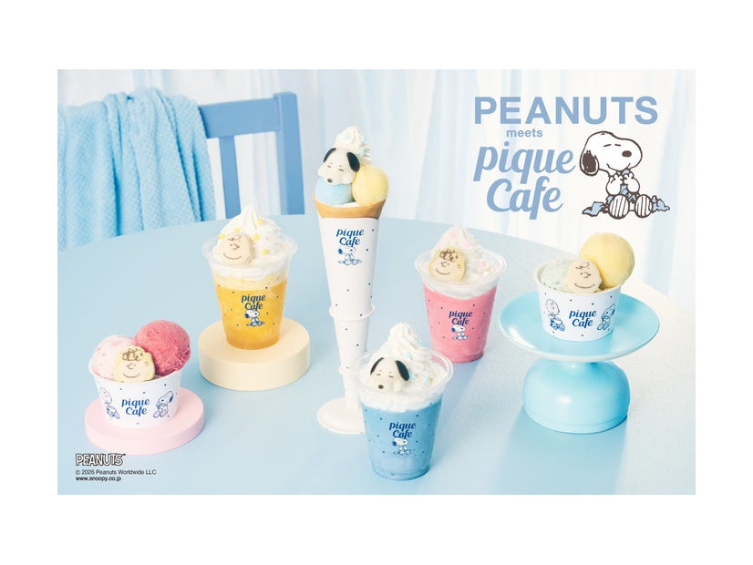 PEANUTS meets GELATO PIQUE CAFE（C）2026 Peanuts Worldwide LLC
