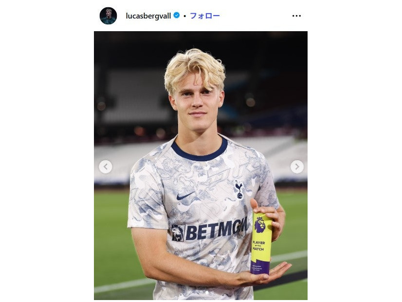 ルーカス・ベリヴァル選手Instagramより