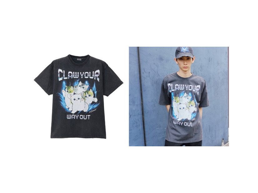 Tシャツ 　CLAW YOUR WAY OUT©︎mofusand
