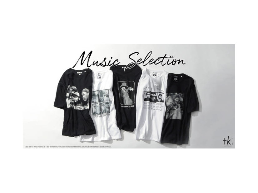 tk.TAKEO KIKUCHI、90年代を象徴する3組の世界的アーティストをフィーチャーしたTシャツ発売