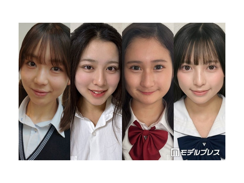 「高一ミスコン2026」暫定上位4人（提供写真）