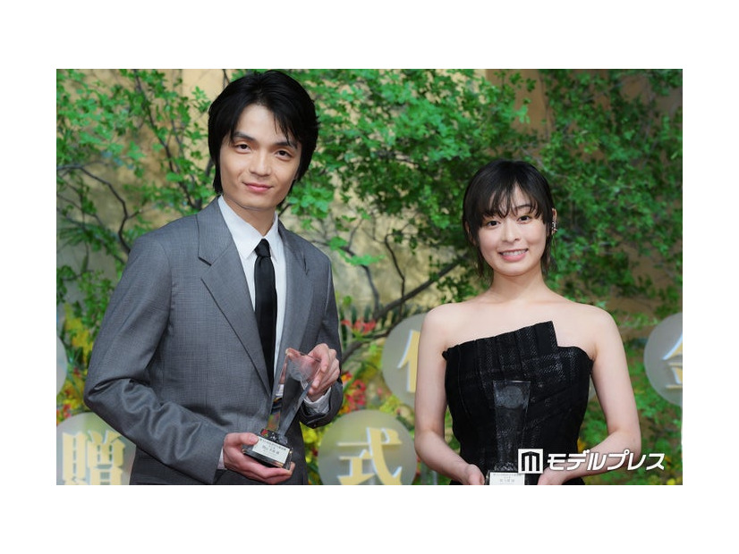 「第52回放送文化基金賞 贈呈式」に出席した岡山天音、森七菜（C）モデルプレス
