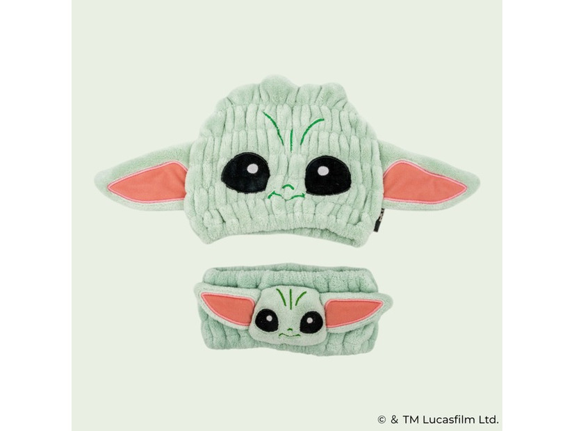 「吸水速乾タオルキャップ グローグー」「ヘアターバン グローグー」(C) & TM Lucasfilm Ltd.