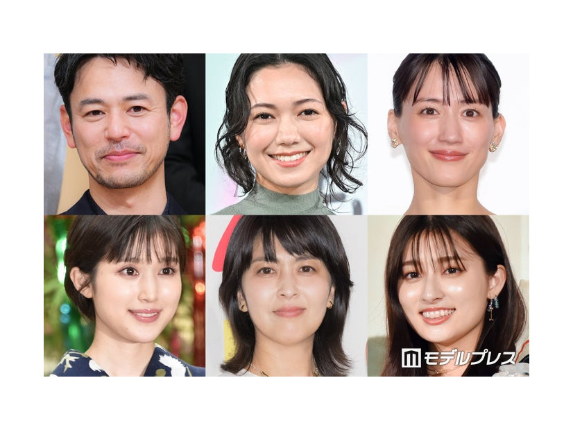 （上段左から）妻夫木聡、二階堂ふみ、綾瀬はるか（下段左から）福本莉子、松たか子、吉川愛（C）モデルプレス