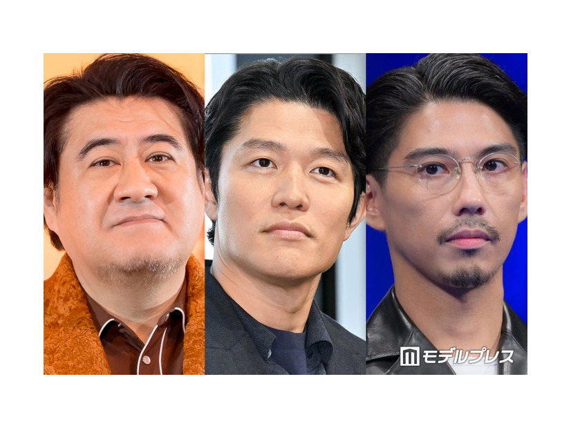 （左から）小手伸也、鈴木亮平、賀来賢人（C）モデルプレス