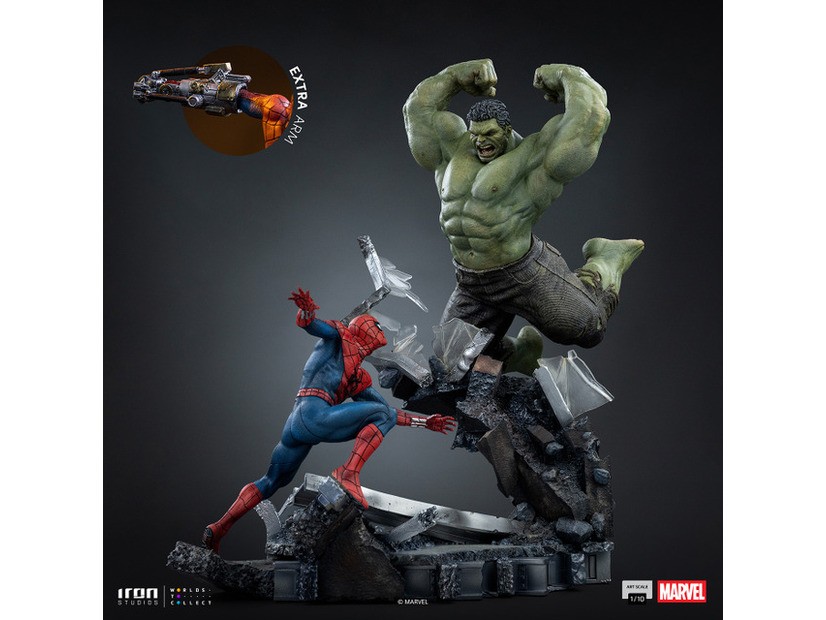 『マーベル』 【アイアン・スタジオ　スタチュー】「アートスケール」1/10スケール　スパイダーマン vs ハルク