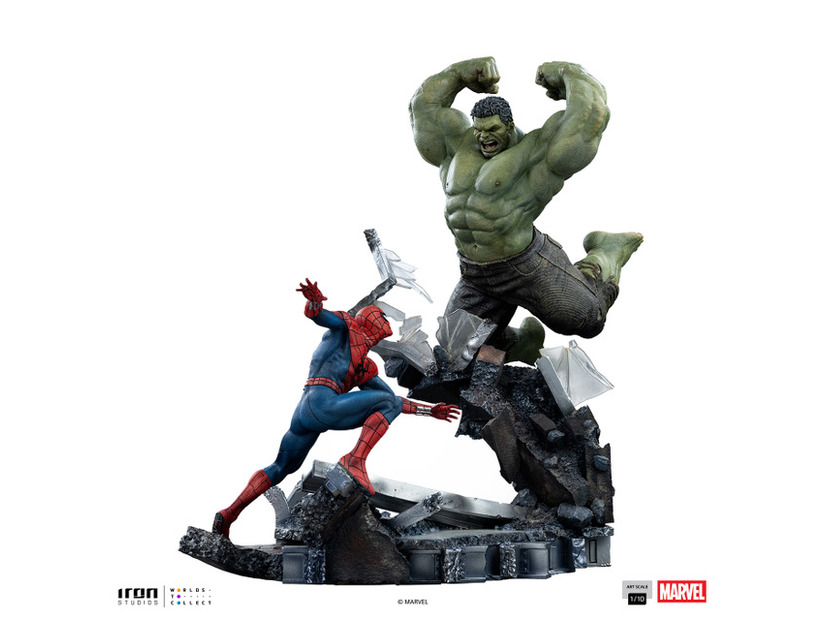 『マーベル』 【アイアン・スタジオ　スタチュー】「アートスケール」1/10スケール　スパイダーマン vs ハルク