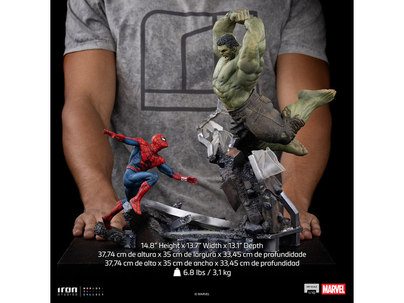 『マーベル』 【アイアン・スタジオ　スタチュー】「アートスケール」1/10スケール　スパイダーマン vs ハルク