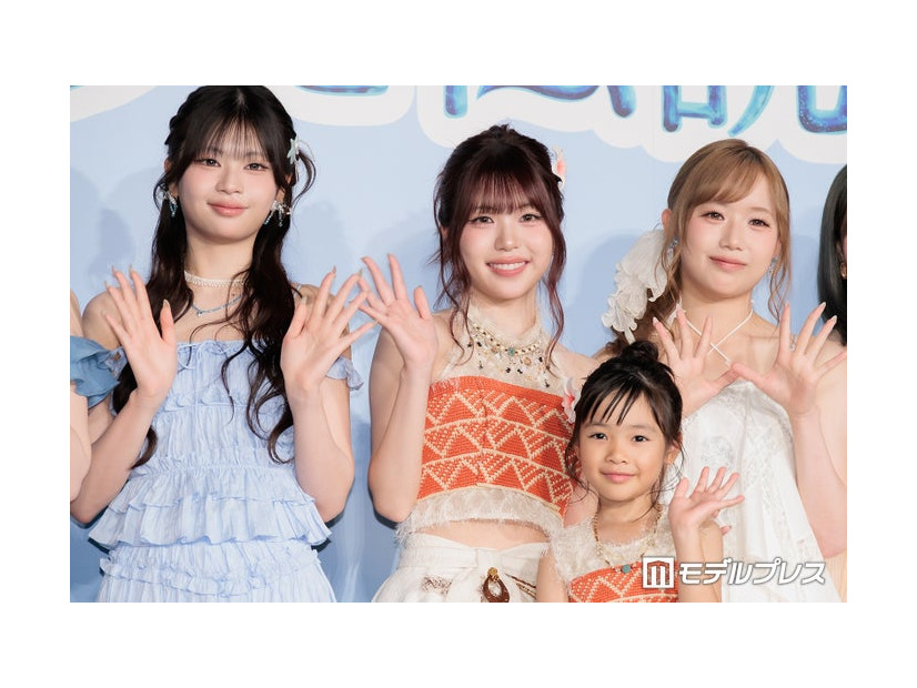 「モアナと伝説の海」大ヒット御礼イベントに出席したRINON、TSUZUMI、倉田瑛茉、KEIKO（C）モデルプレス