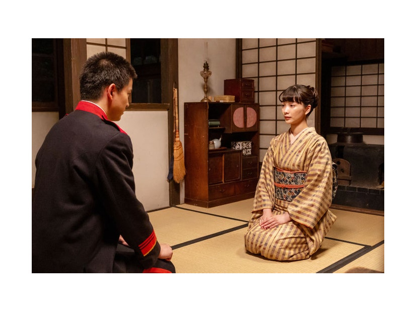 甲斐翔真、見上愛「風、薫る」第107話（C）NHK