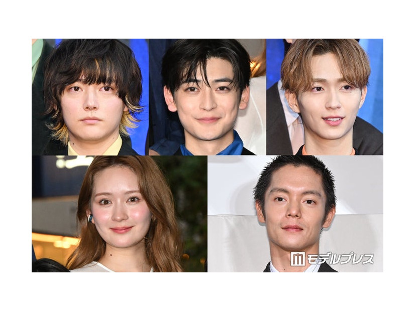 （上段左から）櫻井海音、高橋文哉、野村康太（下段左から）畑芽育、窪田正孝（C）モデルプレス