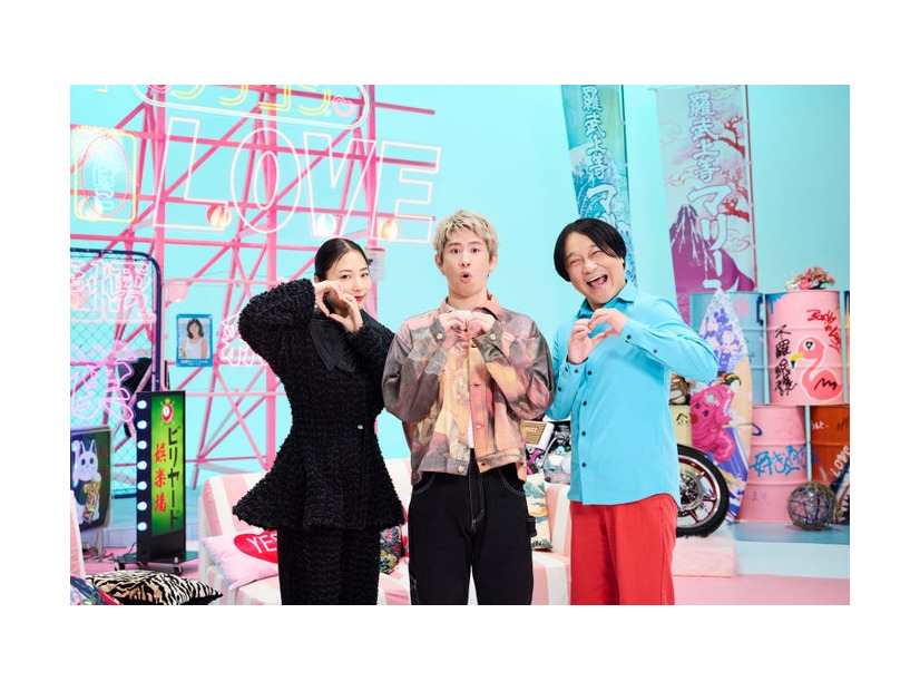 MEGUMI、Taka、永野（C）Netflixリアリティシリーズ「ラヴ上等」シーズン2 独占配信中