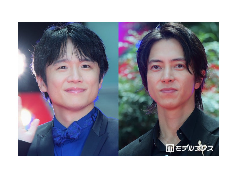「日テレ10月期ドラマ合同制作発表会見」に出席した風間俊介、山下智久（C）モデルプレス