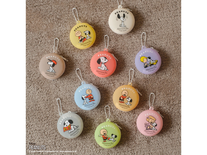 ランダムシリコンケース 各￥990／© 2026 Peanuts Worldwide LLC