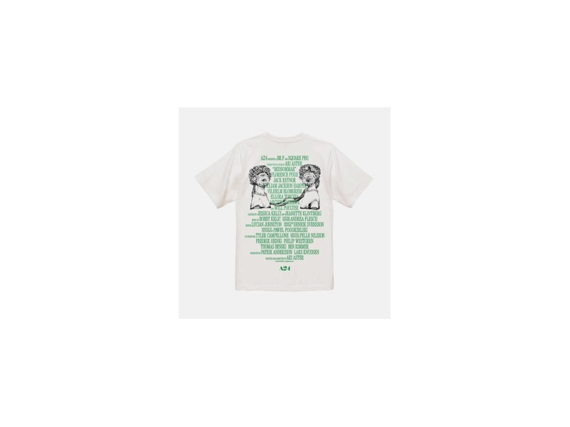 A24公認 ヒグチユウコ ホラーコレクション 『ミッドサマー』オリジナルTシャツ（バニラホワイト・ブラック）価格：9,900円（税込）