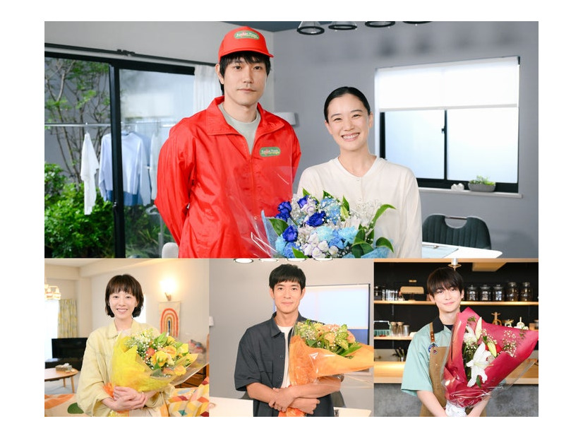 松山ケンイチ、蒼井優、夏帆、中島歩、高橋文哉（C）TBS