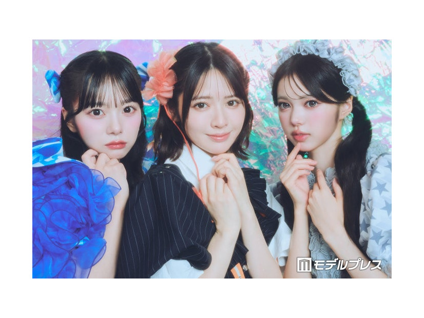 モデルプレスのインタビューに応じた（左から）増田彩乃、鎮西寿々歌、中山こはく（C）モデルプレス