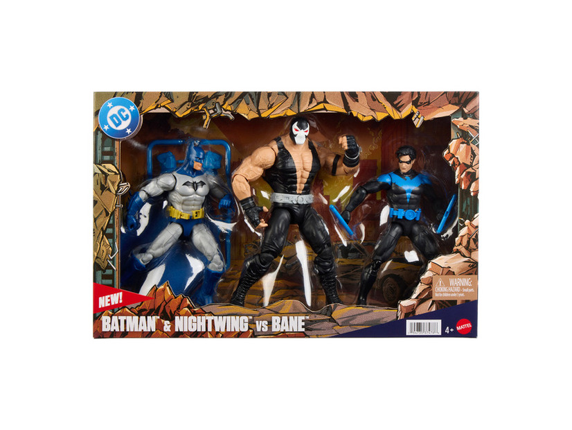 マテル DC コアフィギュア 3 体パック バットマン＆ナイトウィング vs ベイン