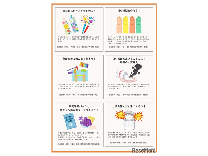 子と親の楽しいかがく教室