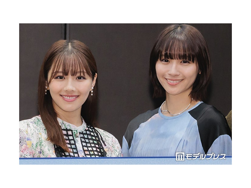 ドラマ「嘘をついた私たち」取材会に出席した渡邉美穂、浅川梨奈（C）モデルプレス