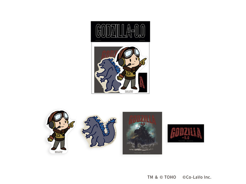 ゴジラ | 敷島 ステッカーセット／Godzilla | Shikishima Sticker Set（税込1,200円）／TM & © TOHO / ©Co-LaVo