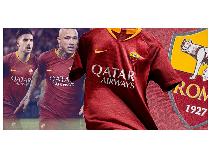 ローマ、2018-19新ユニフォームを発表！新ネームナンバーも公開