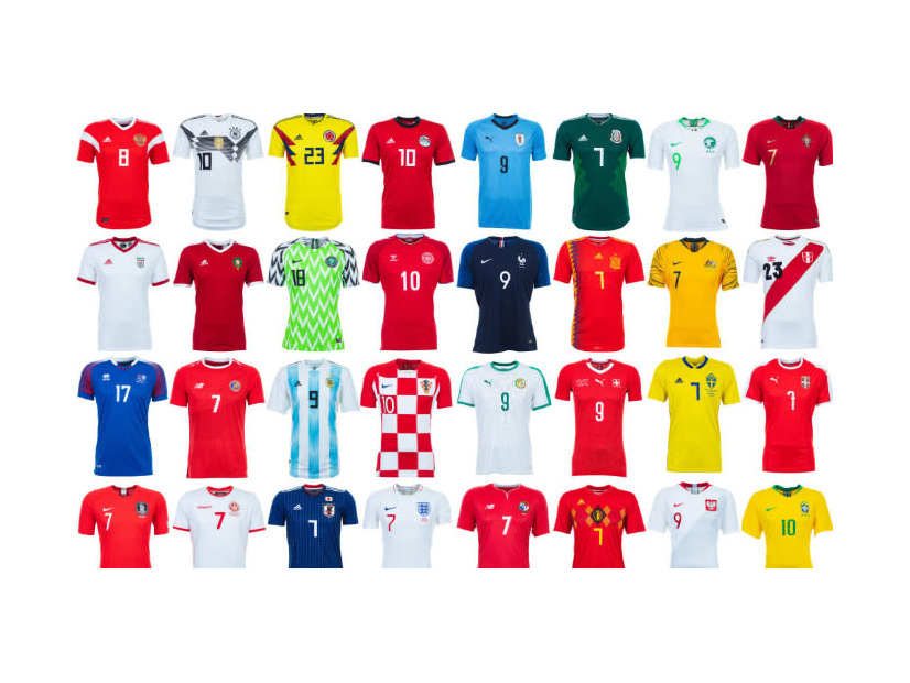 「W杯出場全32か国ユニフォームランキング！全64着を格付け」