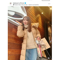 「素敵なカメラマンさん」飯田圭織、7歳娘がパシャリ！笑顔SHOTに反響「今日も可愛い」