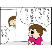 「もっといろいろ描きたくなっちゃった〜♪」絵を描くのが大好きな長女。１時間後、完成した作品に母キョトン【ぷりっつさんち＃８】