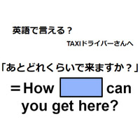 英語で「あとどれくらいで来ますか?」はなんて言う?