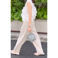 とにかく脚がキレイに見える！【ユニクロ】カーブパンツが話題です【40代の毎日コーデ】