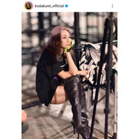 倖田來未、美太ももの“プ女子ファッション”で真剣リハーサル「東京公演まで ぎゃ！後4日！」
