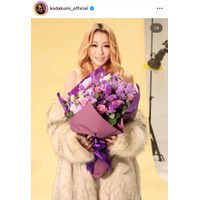 倖田來未、肌見せワンピ×ファーコートSHOT公開にファンうっとり「可愛すぎるよ」「ビジュ最高〜」