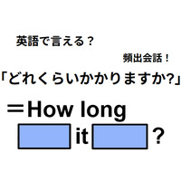 英語で「どれくらいかかりますか？」は何て言う？