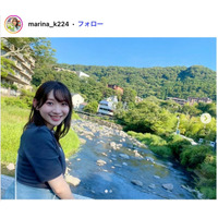 元AKB48小林茉里奈アナ、サッカー選手夫＆0歳息子との3ショット公開「鼻がそっくり」「美男美女」と反響