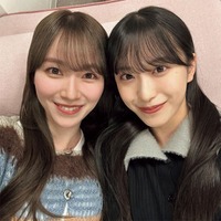 櫻坂46守屋麗奈&村井優、密着自撮りショット解禁【櫻撮】