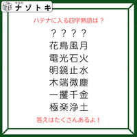 クイズです！「ハテナに入る四字熟語は？」ほかの四字熟語はあるルールに基づいて並んでいます【難易度LV２.・甘口】