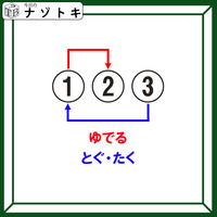 クイズです！「３文字の言葉を導きましょう」とぐ・たくと言えば、なに？【難易度LV３.・中辛】
