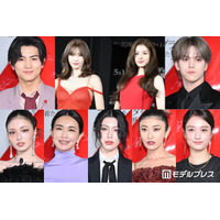 【写真特集】長谷川京子のタイトドレス姿 せいら・山田優はシースルーで肌見せ「プラダを着た悪魔２」イメージ衣装で豪華集結