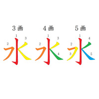 漢字の「水」、何画だかわかる？意外と忘れている簡単な漢字の書き方
