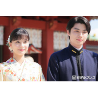 芳根京子、着物姿で神社に登場「瀧昌様のなつ美への愛がすごい」本田響矢との夫婦うぶキュンシーン告白【波うららかに、めおと日和】