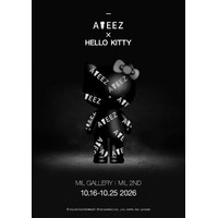 ATEEZ、HELLO KITTY “BLACK SERIES”とコラボ 表参道でポップアップ限定開催